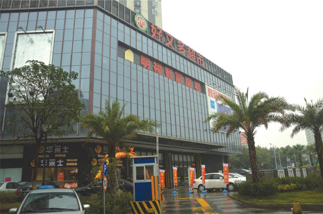 佛山市明福智富廣場中庭網架工程